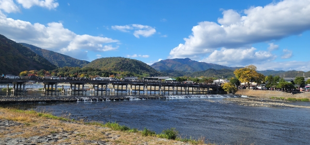 夏の渡月橋